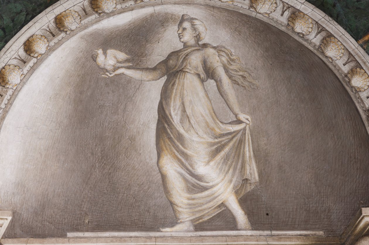 Diana Lucifera, detalj av lunettene av (c.1489 1534) Correggio