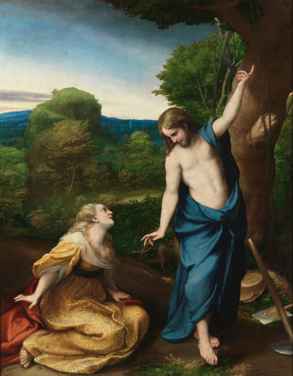 Noli me tangere, ca. 1525 (olje på panel) av (c.1489 1534) Correggio