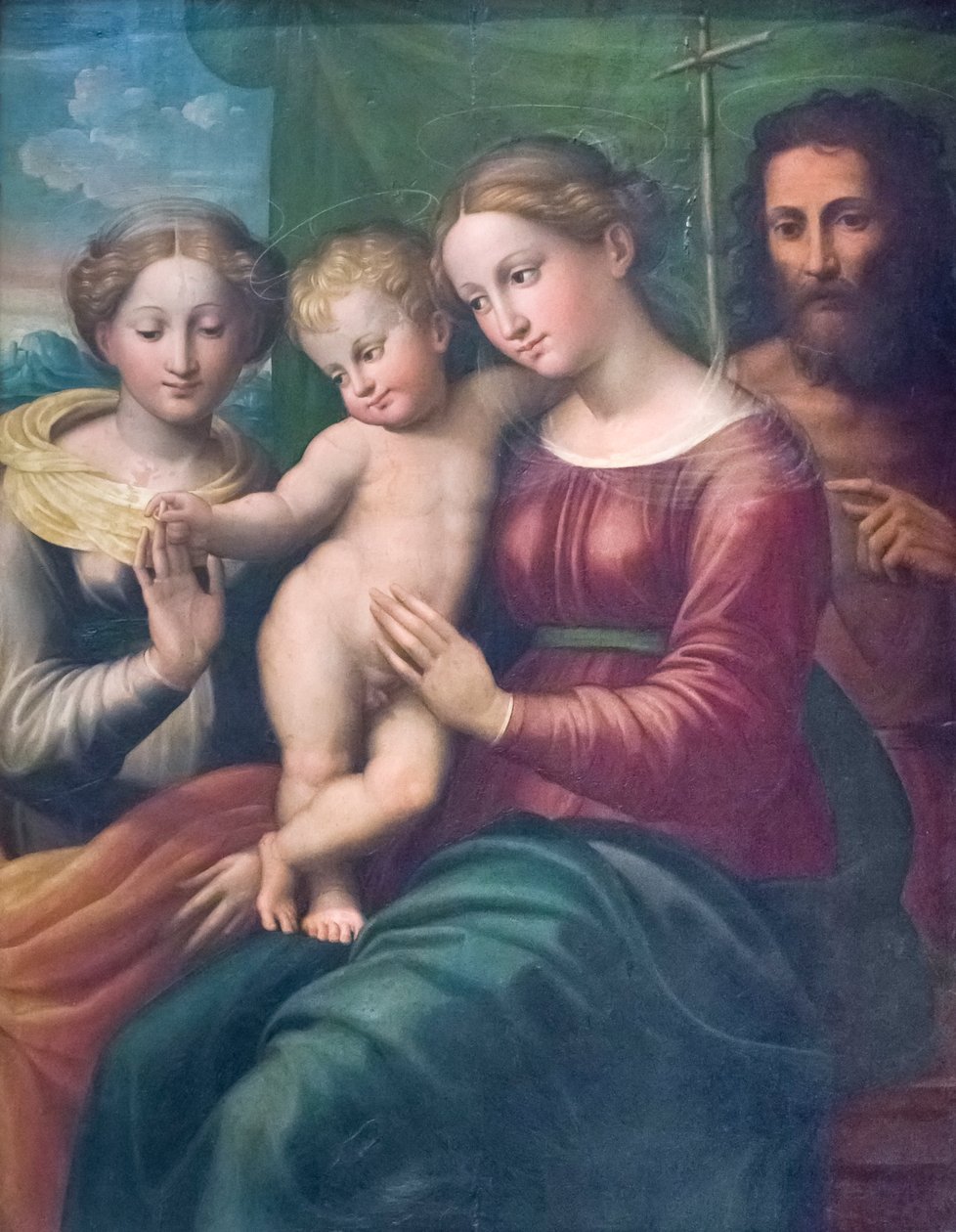 St Catherines mystiske ekteskap av Innocenzo da Imola
