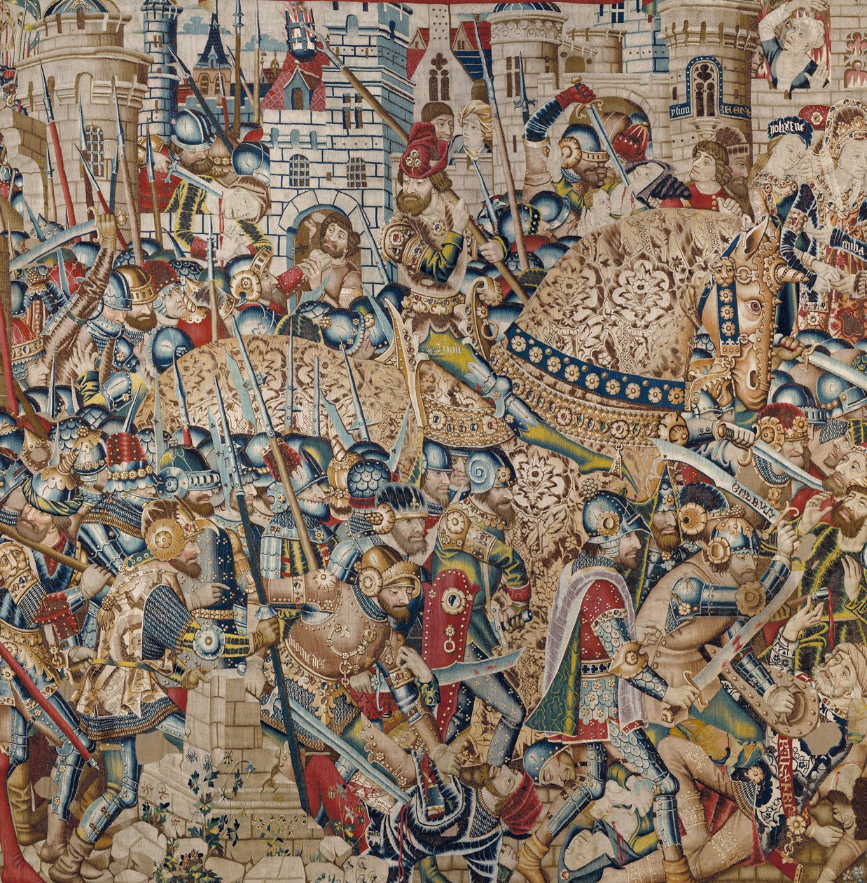 The Trojan War: The Destruction of Troy, ca. 1470 (teppe) av (fl.1450 75) Master of Coetivy