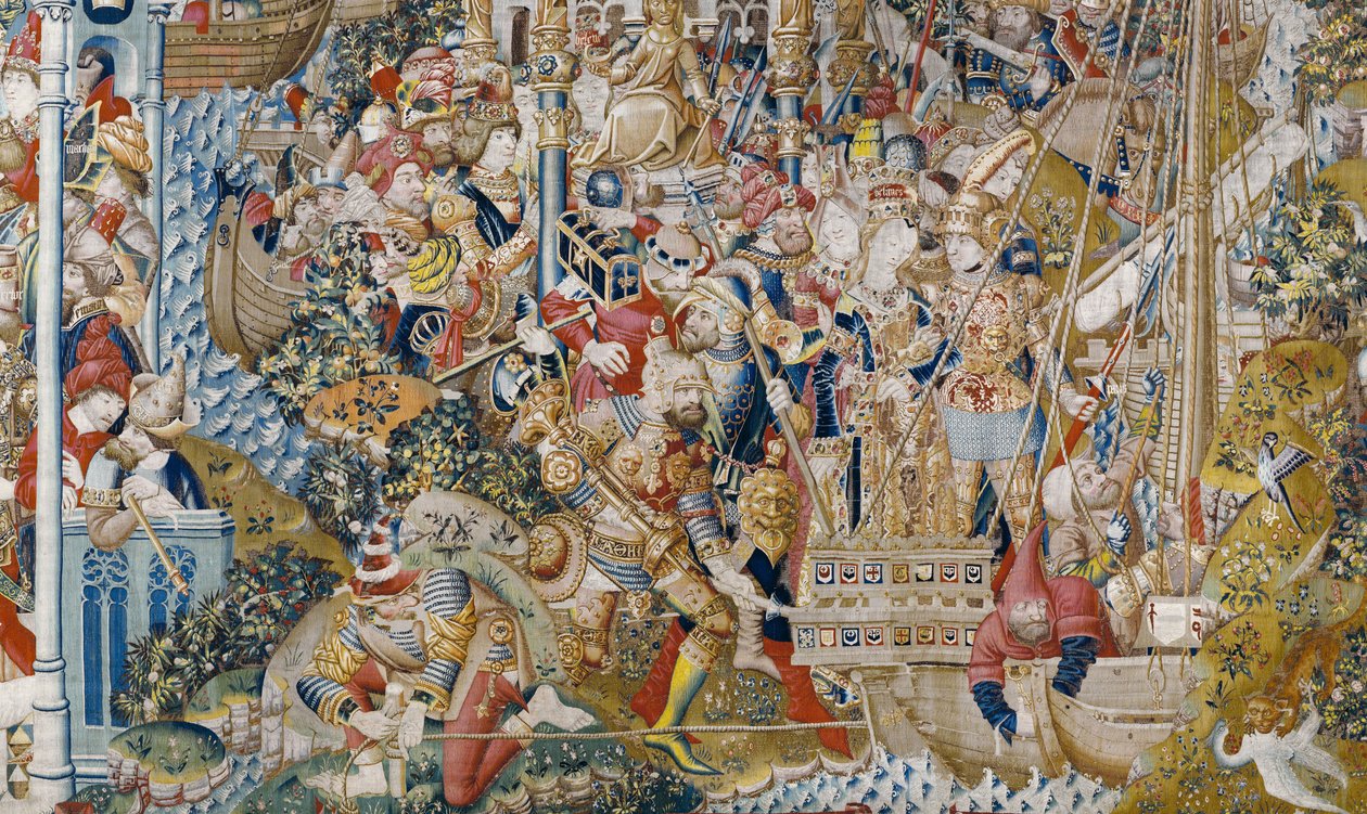 The Trojan War: The Rape of Helen, ca. 1470 (teppe) av (fl.1450 75) Master of Coetivy