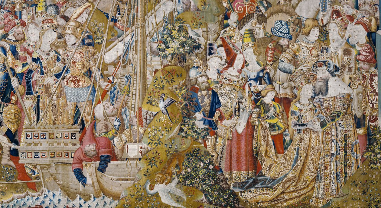 The Trojan War: The Rape of Helen, ca. 1470 (teppe) av (fl.1450 75) Master of Coetivy