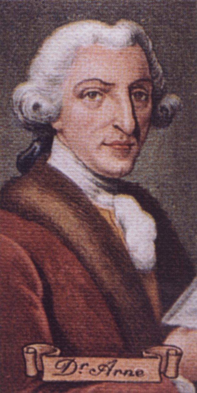 ARNE Thomas Augustine engelsk av Unknown