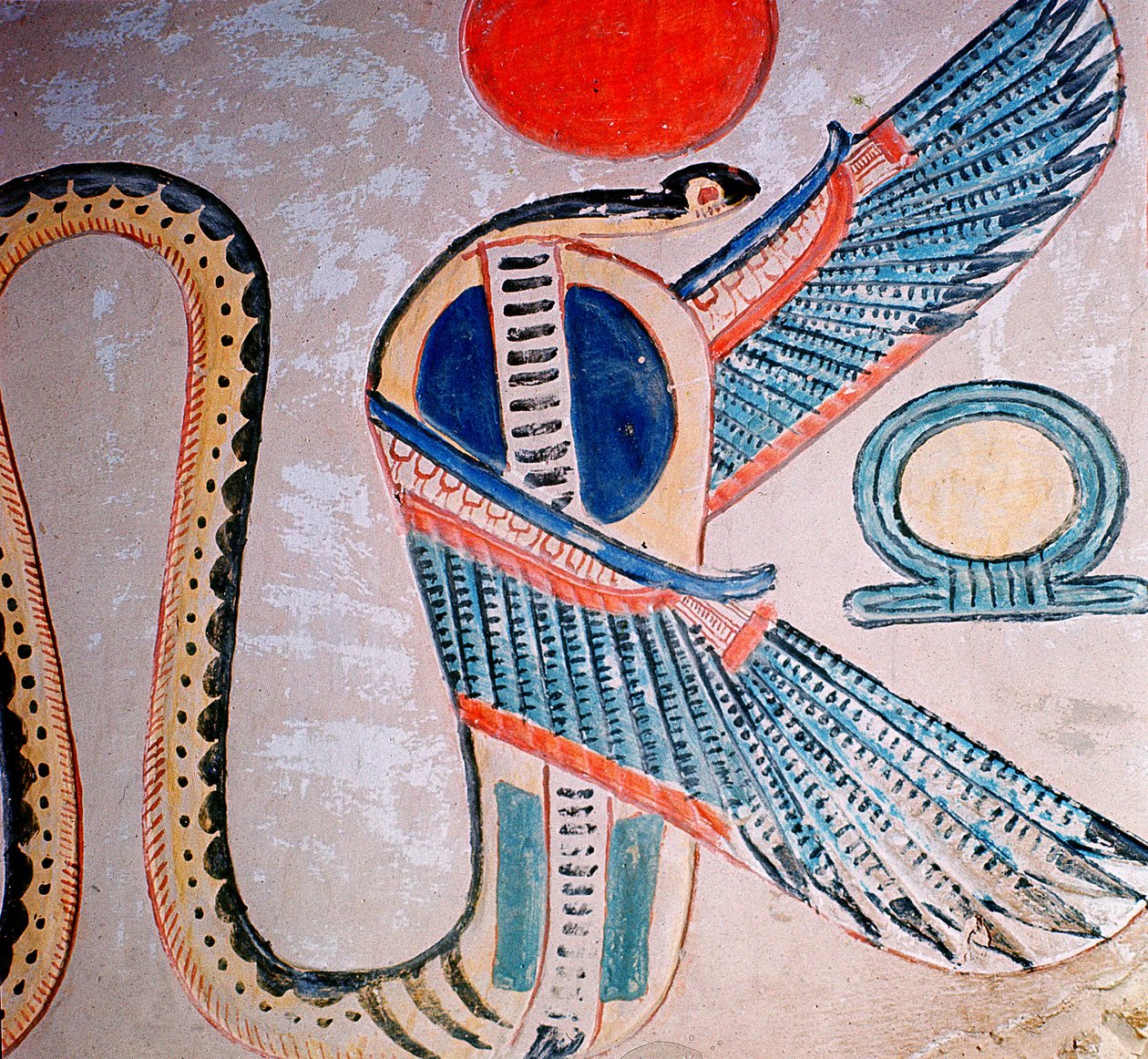 Kobragud, egyptisk (veggmaleri) av Unknown