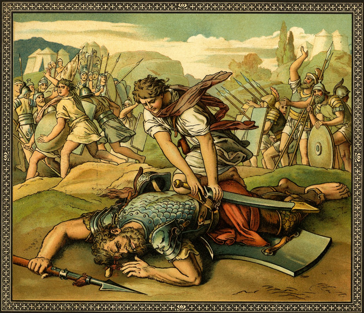 David og Goliat - - Bibelen av Unknown
