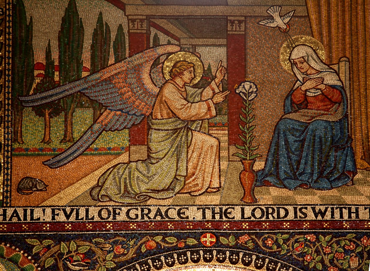 Droitwich, Church of the Sacred Heart og St Catherine: Mosaics av Frank Peacock Gabriel Pippet, 1920-tallet av Unknown