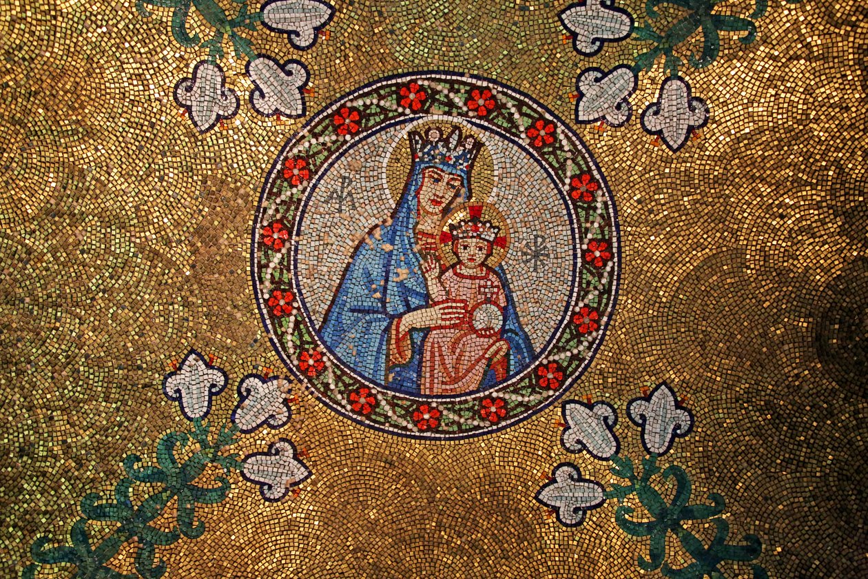 Droitwich, Church of the Sacred Heart og St Catherine: Mosaics av Frank Peacock Gabriel Pippet, 1920-tallet av Unknown
