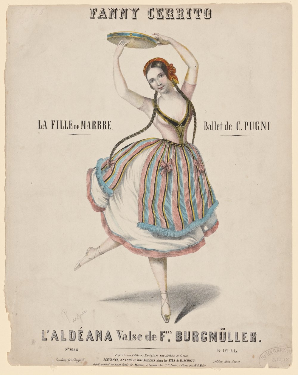 Fanny Cerrito, 1840 av Unknown