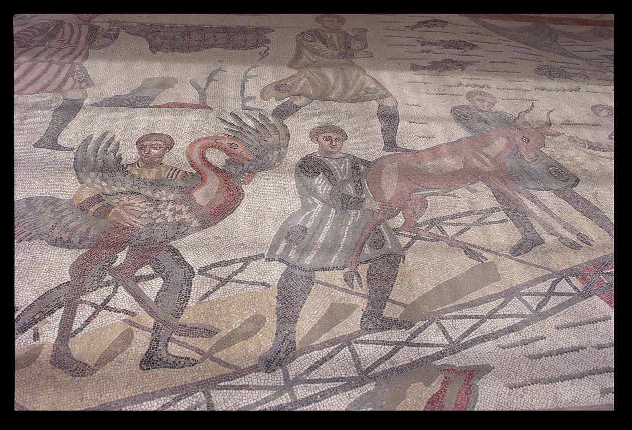 Gulvmosaikk, 4. århundre e.Kr. (mosaikk) av Unknown