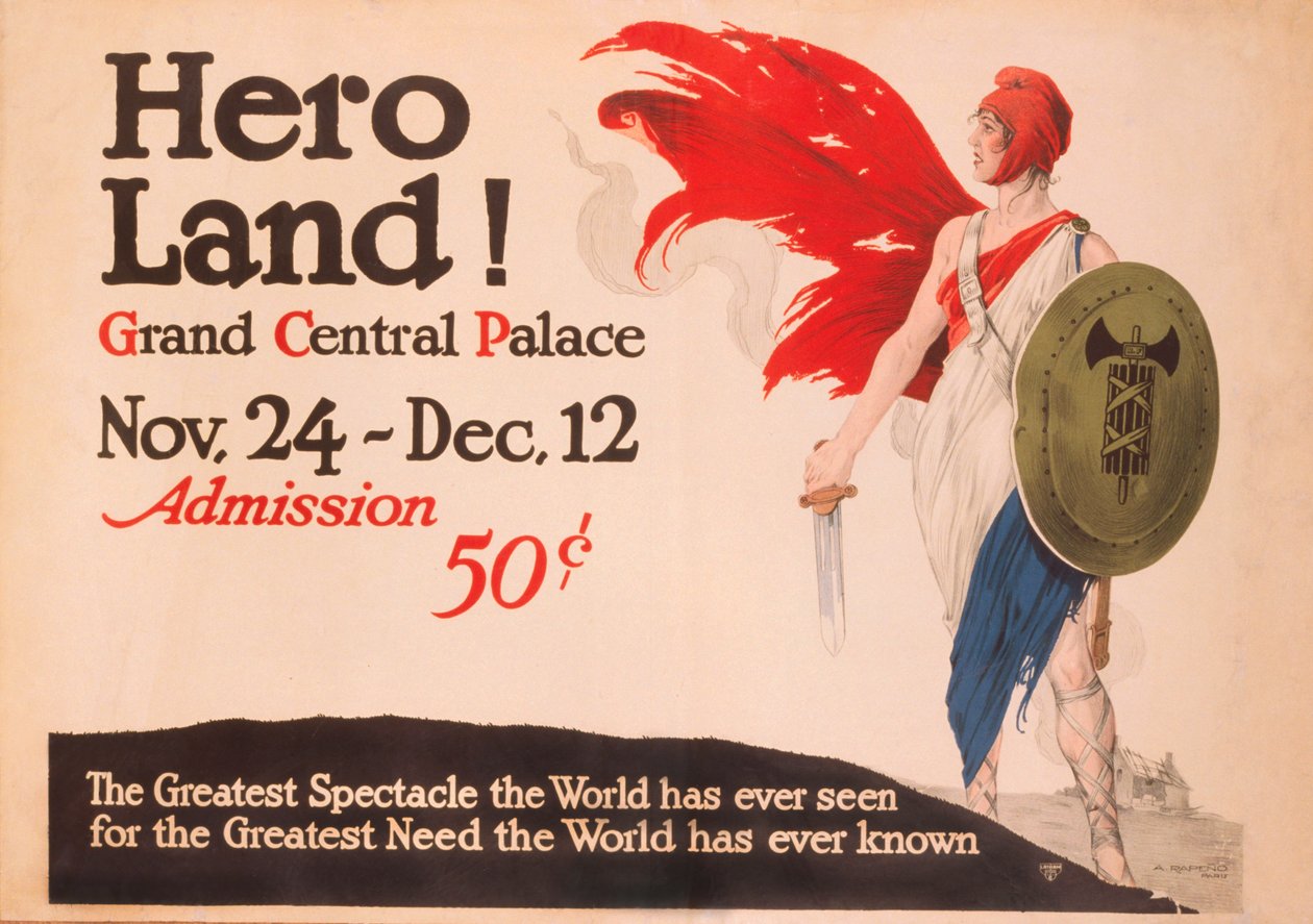 French Hero Land-plakat av Unknown