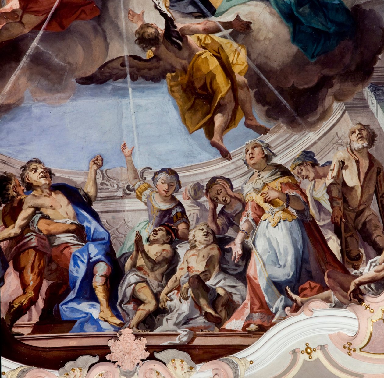 Fresco, Novacella Abby, Bressanone, Trentino Alto Adige, Italia av Unknown