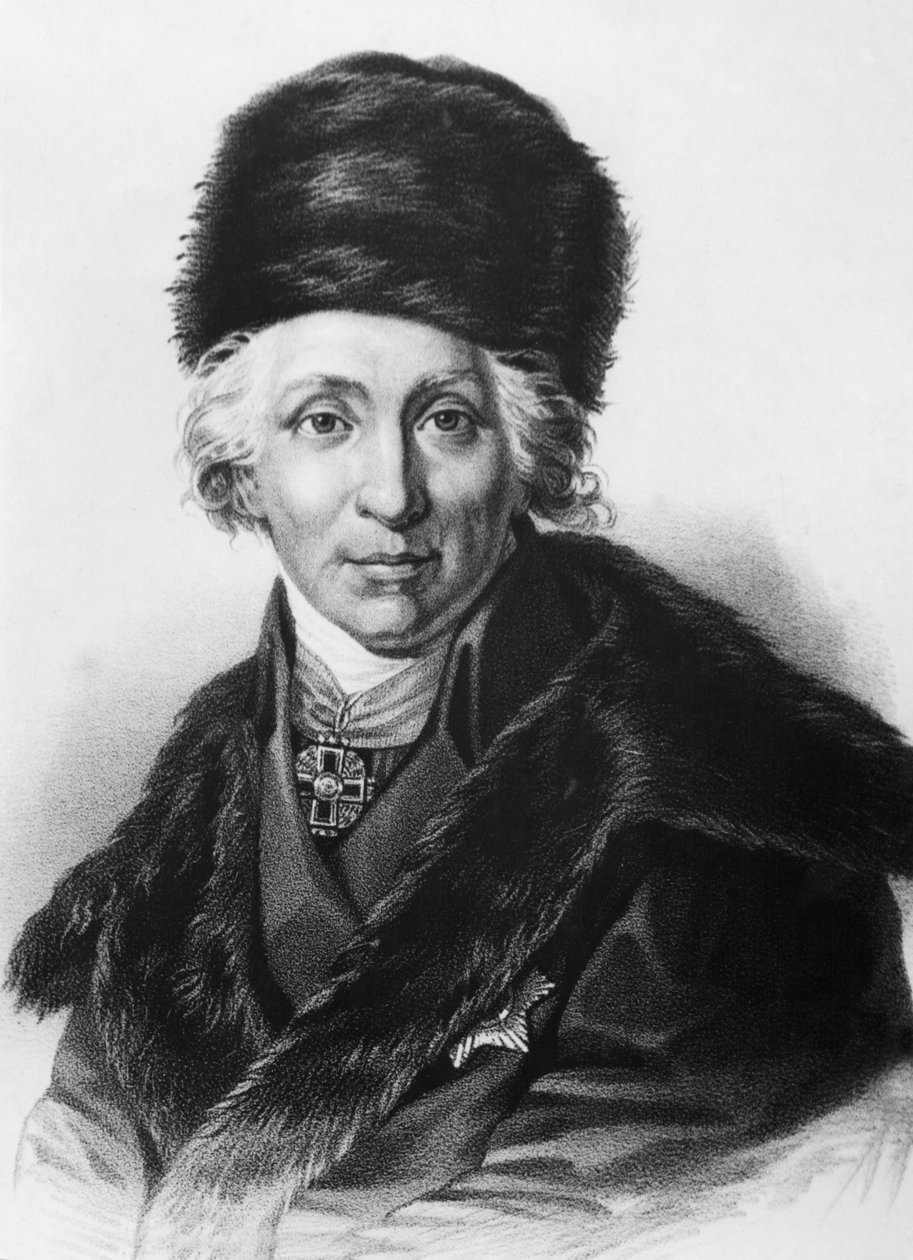 Gavril Romanovich Derzhavin (1743-1816), berømt russisk poet og patriot. av Unknown