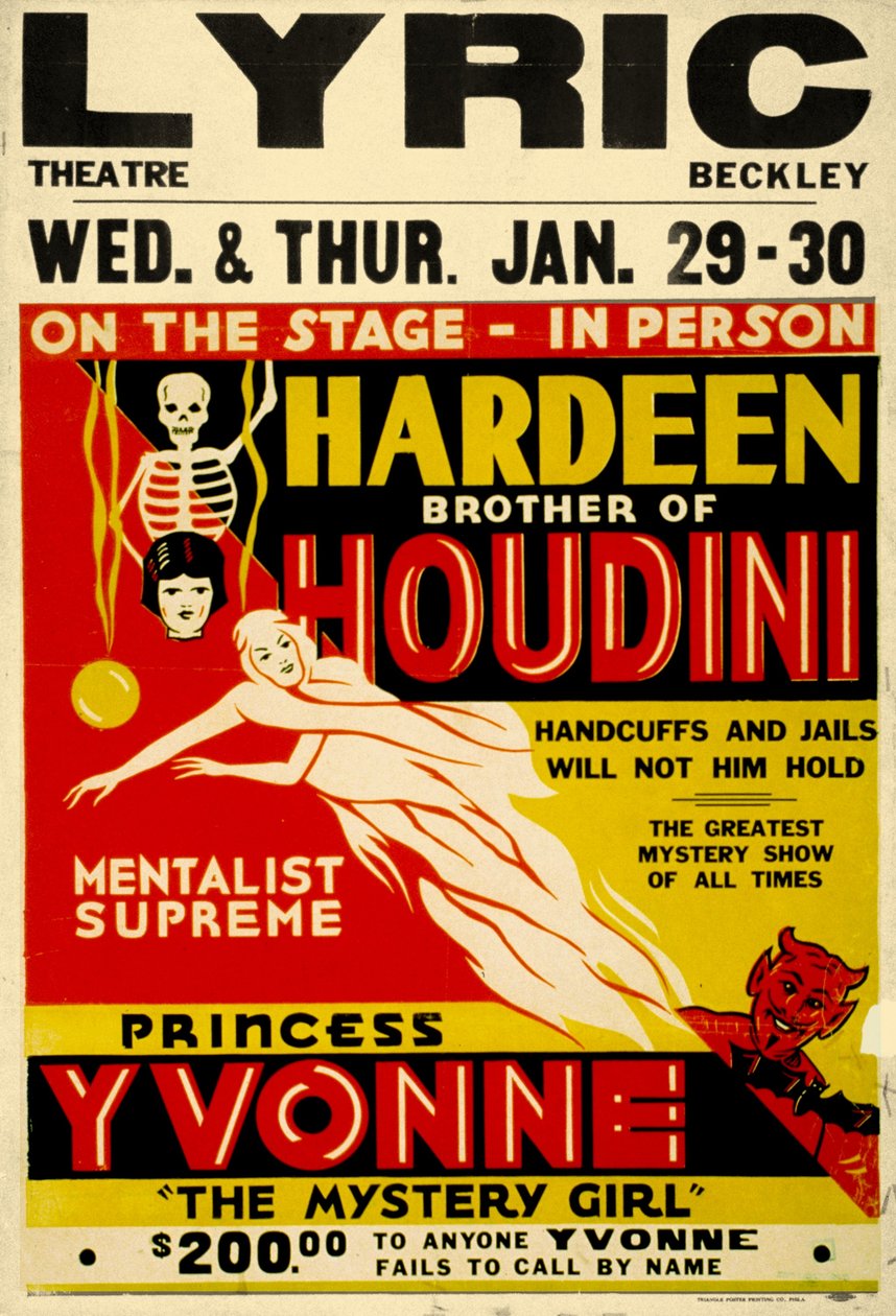 Hardeen bror til Houdini ca. 1931 av Unknown