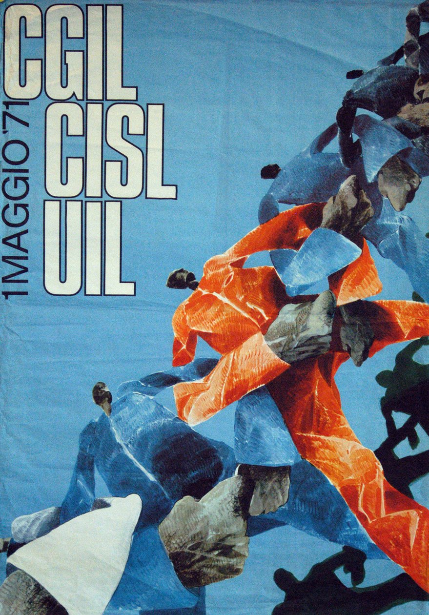 Italiensk plakat for 1. mai av Unknown