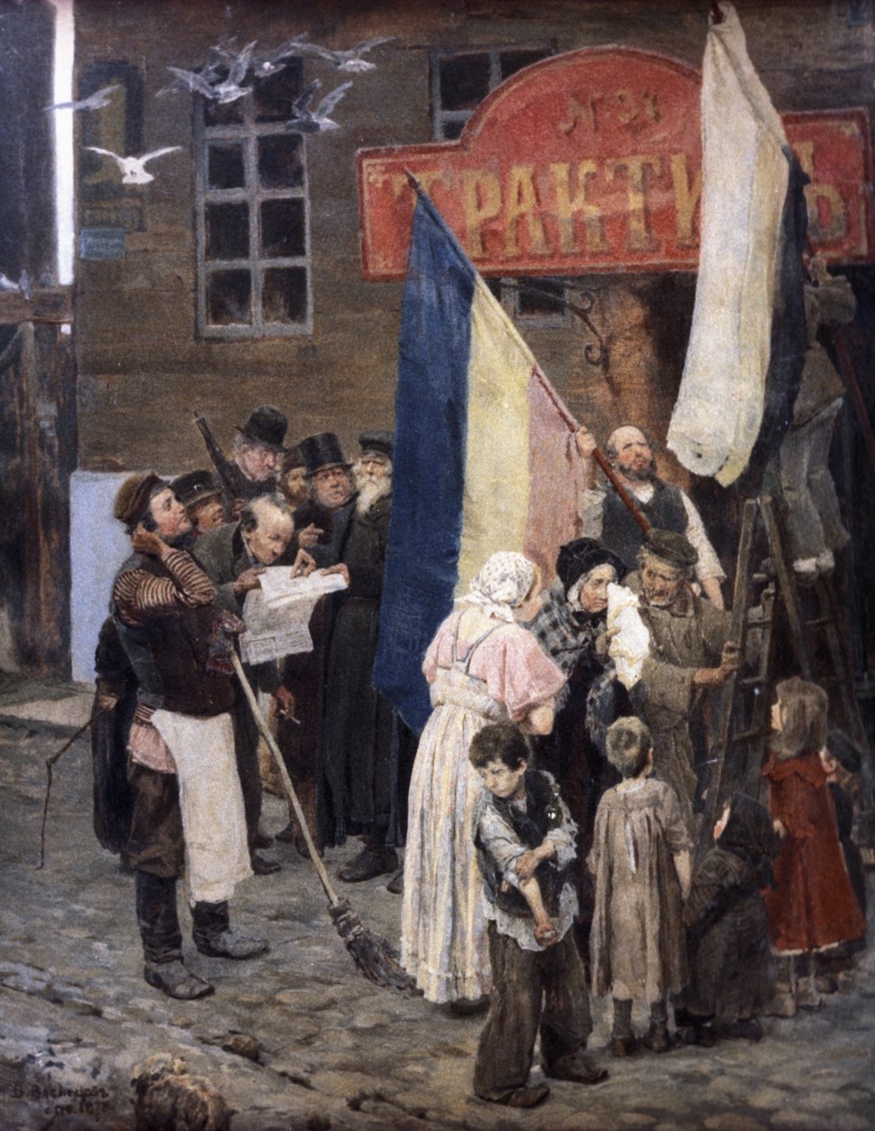 Kars er tatt, 1878, Olje på lerret, Maleri av Victor Vasnetsov. av Unknown