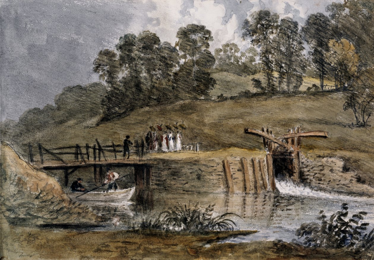 Lås ved Iffley. William Crotch. av Unknown