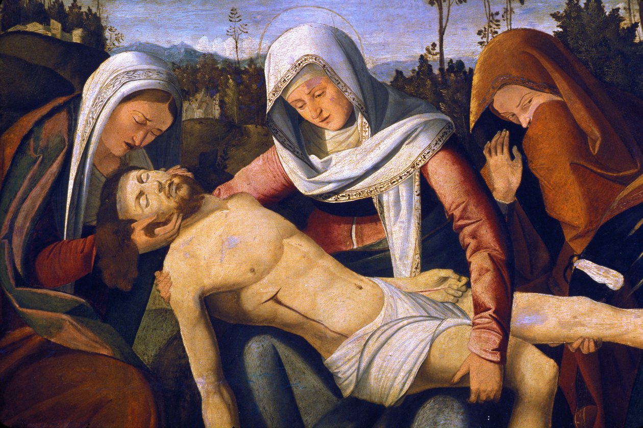 Loire Atlantique N* 116 - Nantes - Musee Dobree - "Deploration of Christ" - av Marco Basaiti (rundt 1470- etter 1530) av Unknown