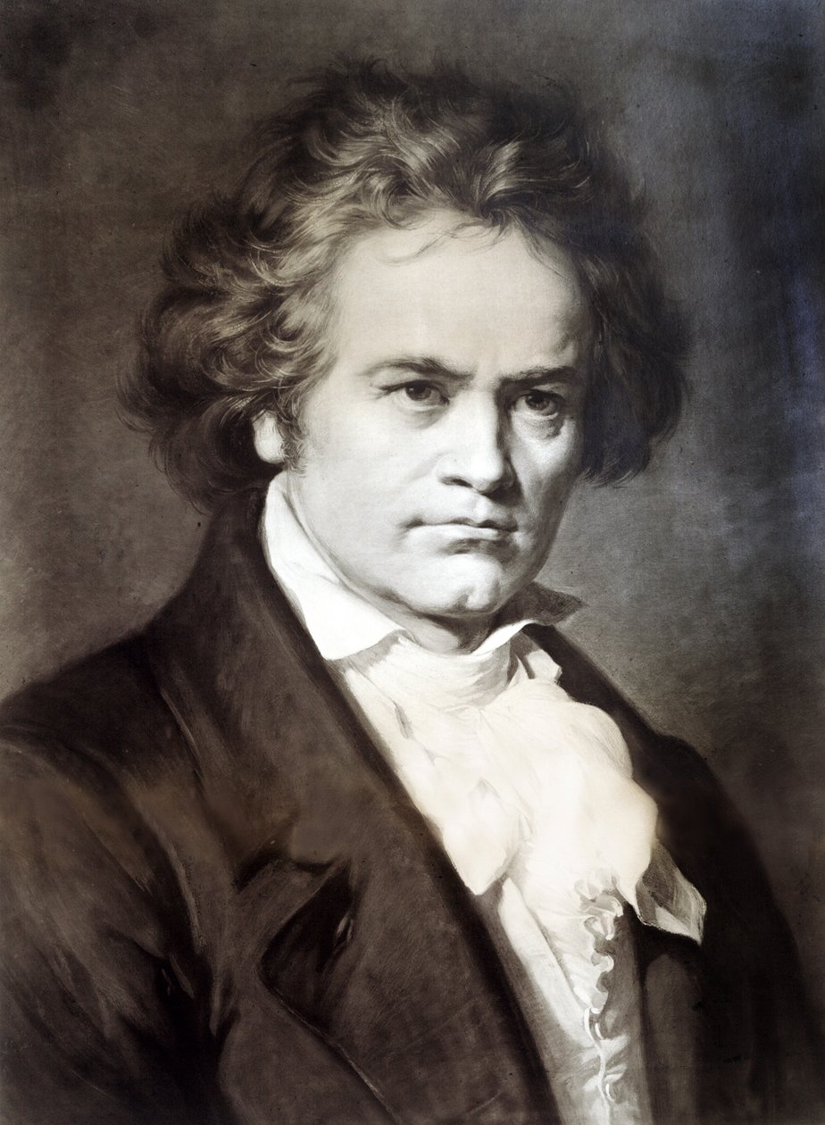 Ludwig van Beethoven, komponist. av Unknown