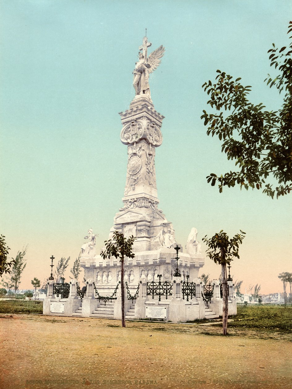 Monument til brannmennene, Colon Cemetery, Havana, 1900 av Unknown