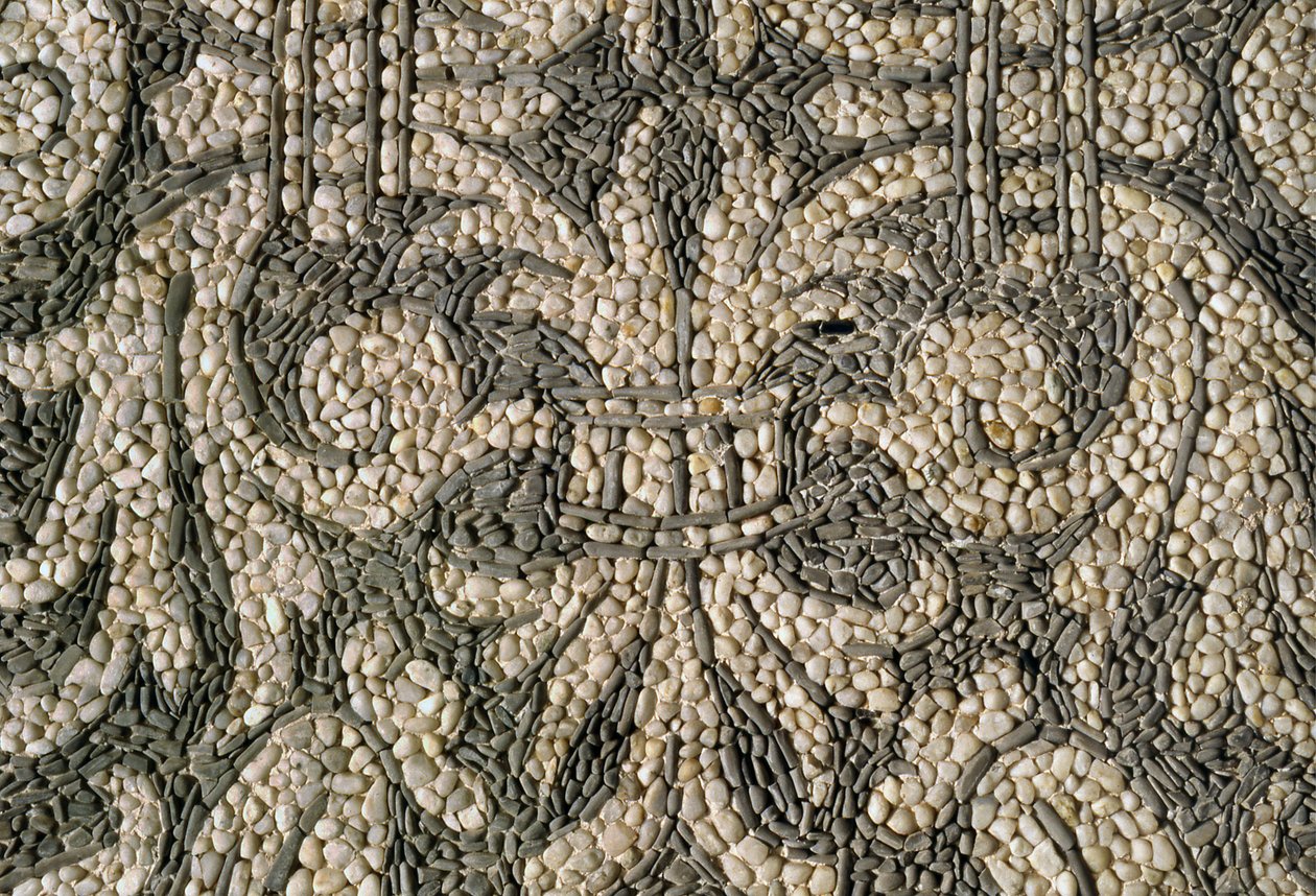 Mosaikk og veggdekorasjoner, Nymphaeum, Villa Litta Visconti Borromeo Arese, Lainate, Lombardia, Italia av Unknown