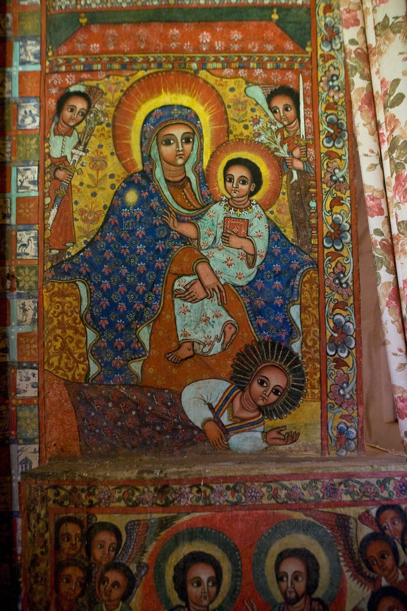 Narga Selassie Christian Church, Island of Dek, Tanasjøen, Gondar-regionen, Etiopia, Afrika av Unknown