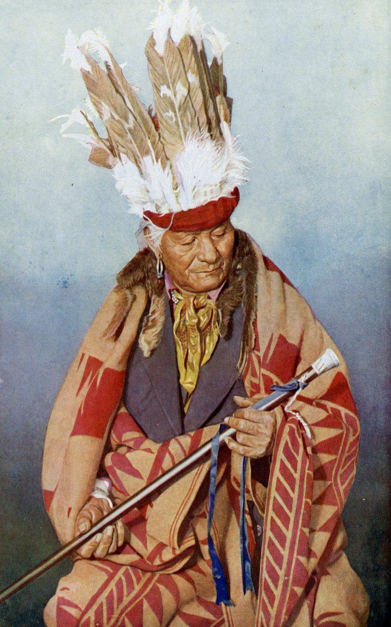 Nord Amerika. Indisk sjef for Pueblo-stammen. 1920 av Unknown