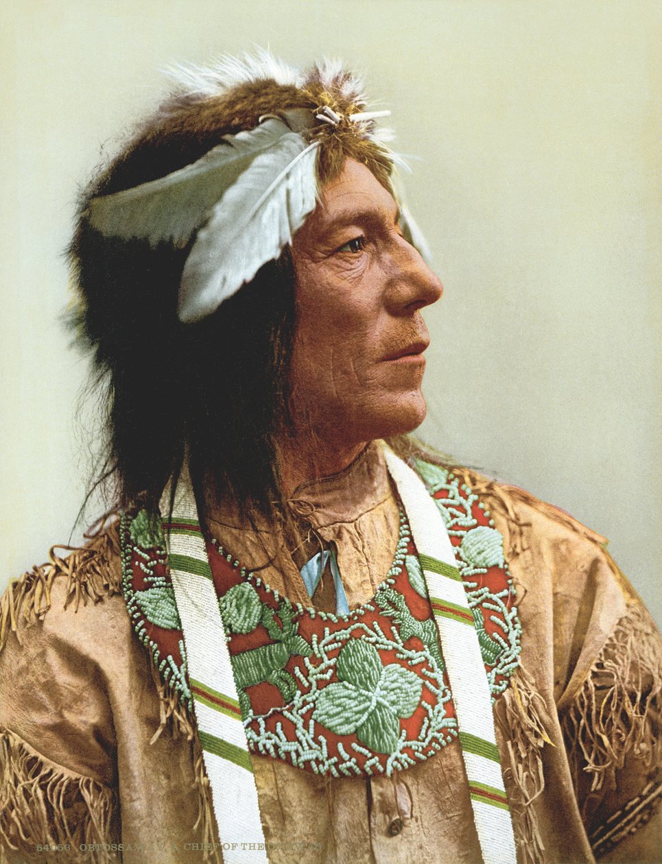 Obtossaway, en Ojibwa-sjef av Unknown
