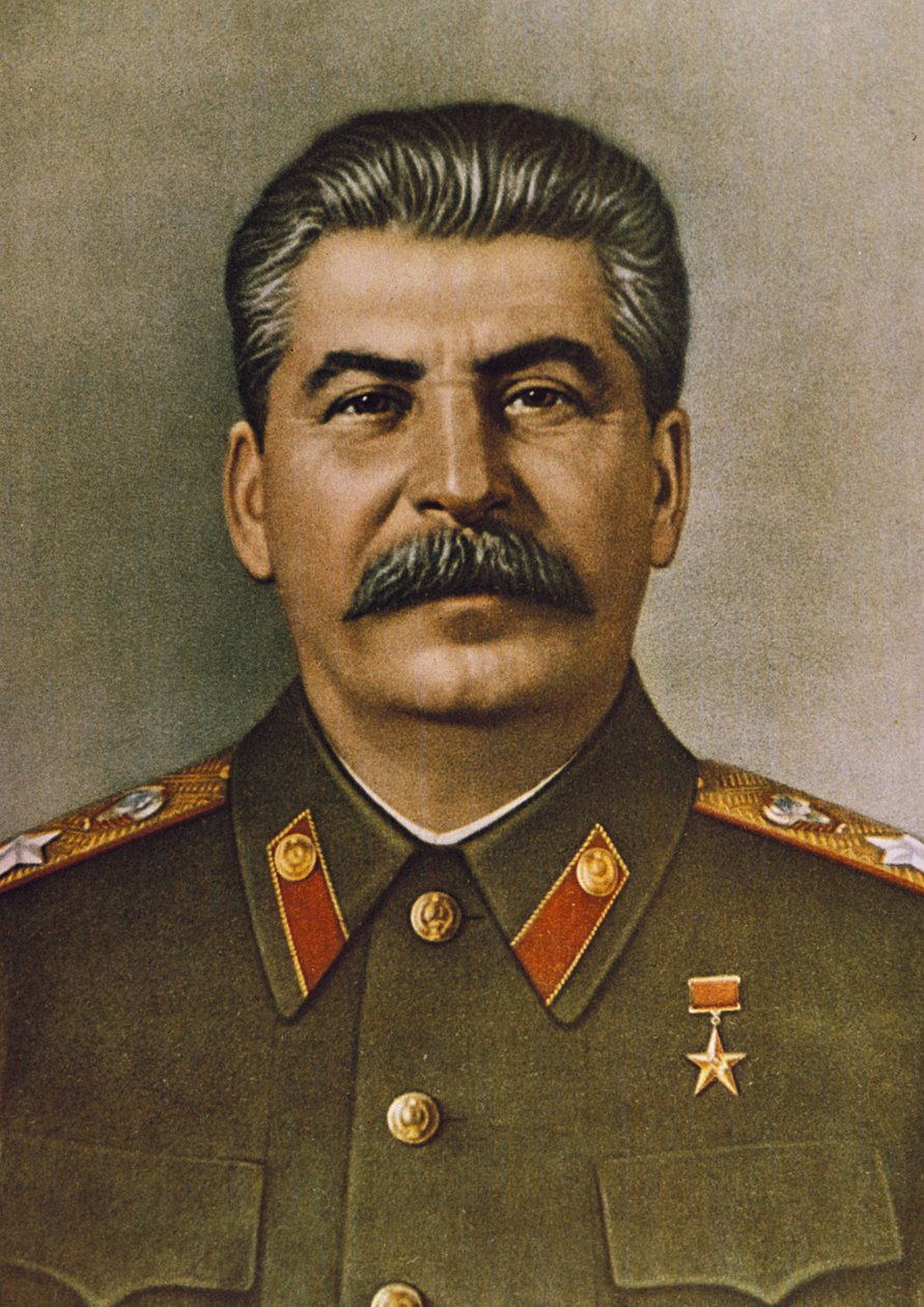 Portrett av Josef Stalin. av Unknown