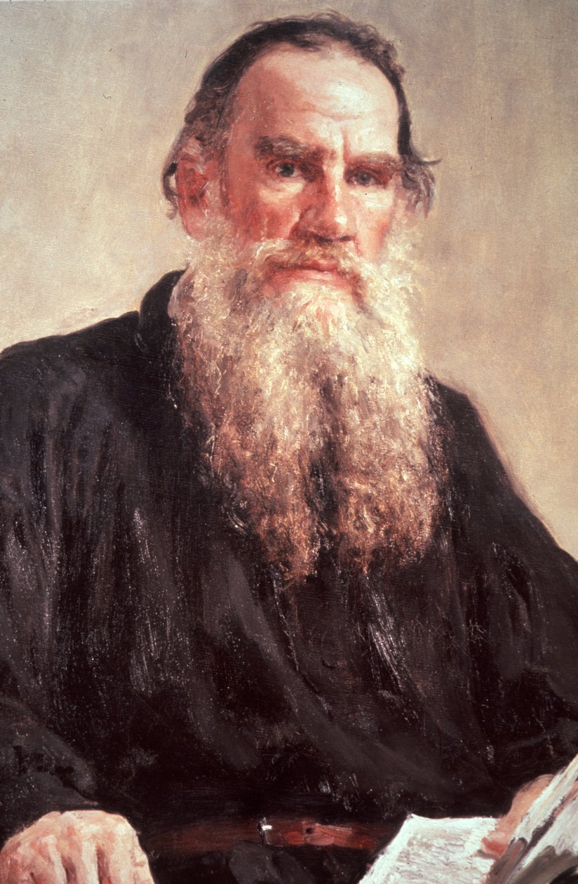 Portrett av Leo Tolstoy av Ivan Repin ved Tretyakov-galleriet. av Unknown