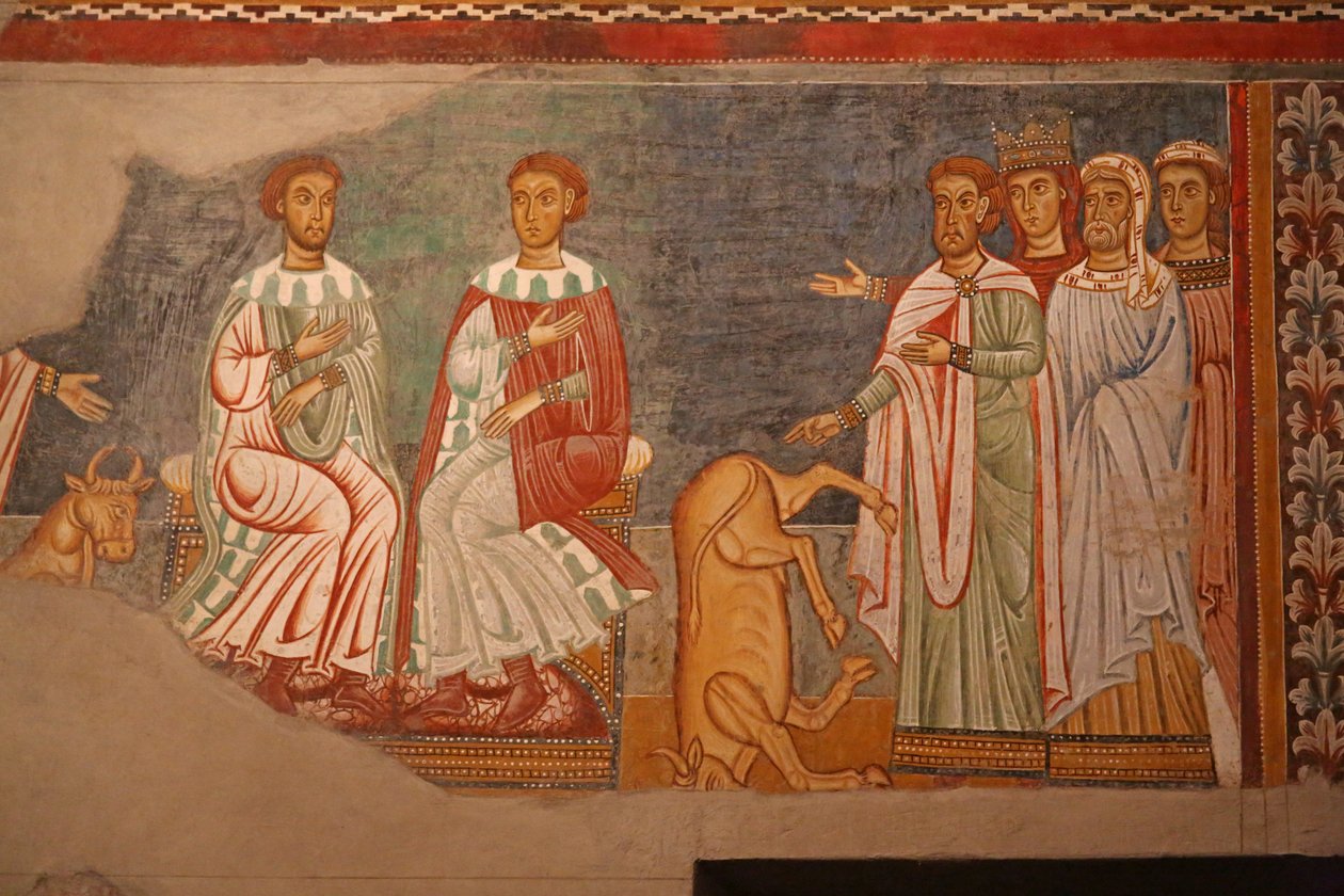 Scene fra livet til keiser Konstantin og St Sylvester av Unknown