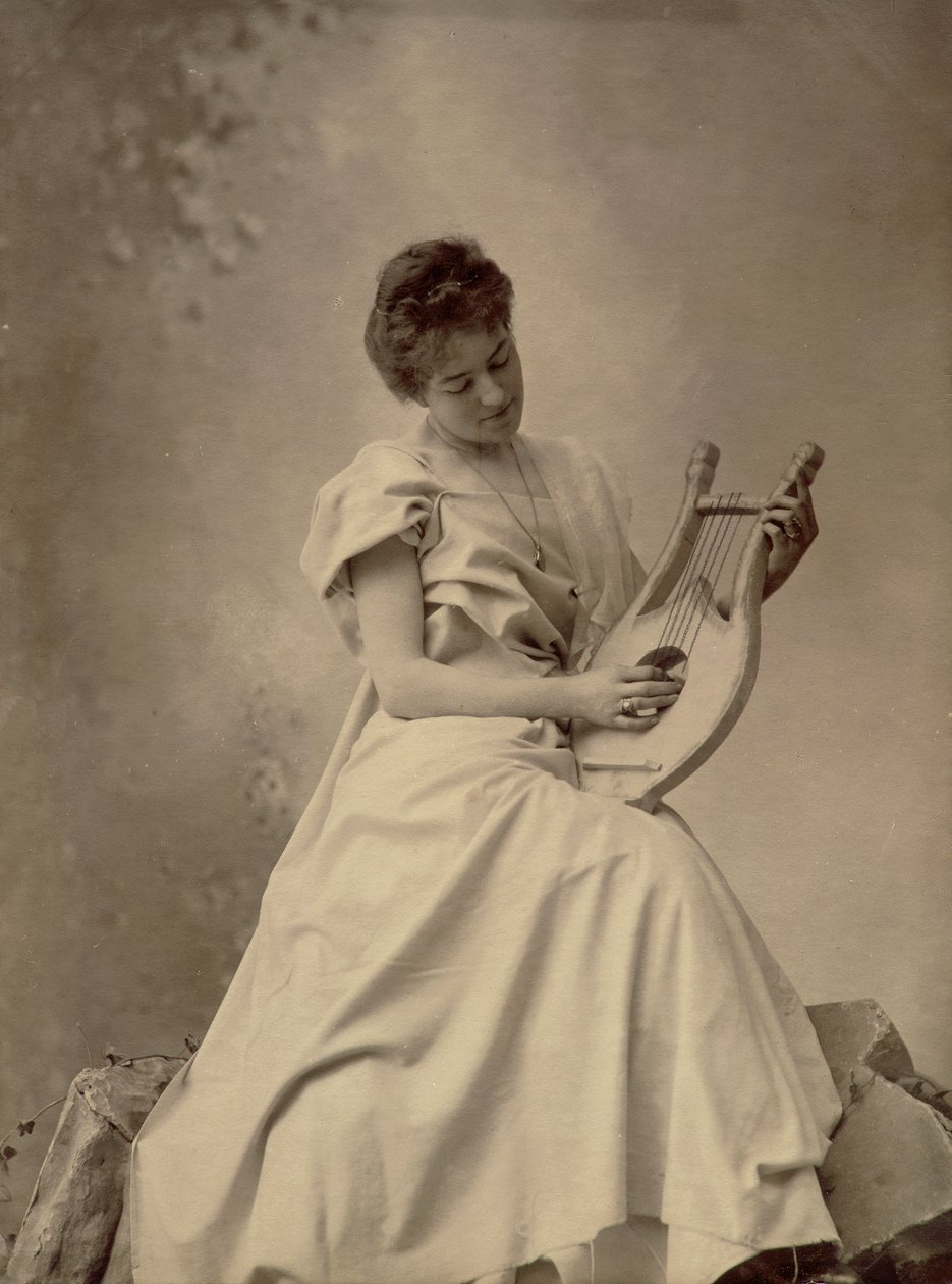 Teaterskuespillerinne - Lady of Via Serragli (for en vakker skapning!) av Unknown