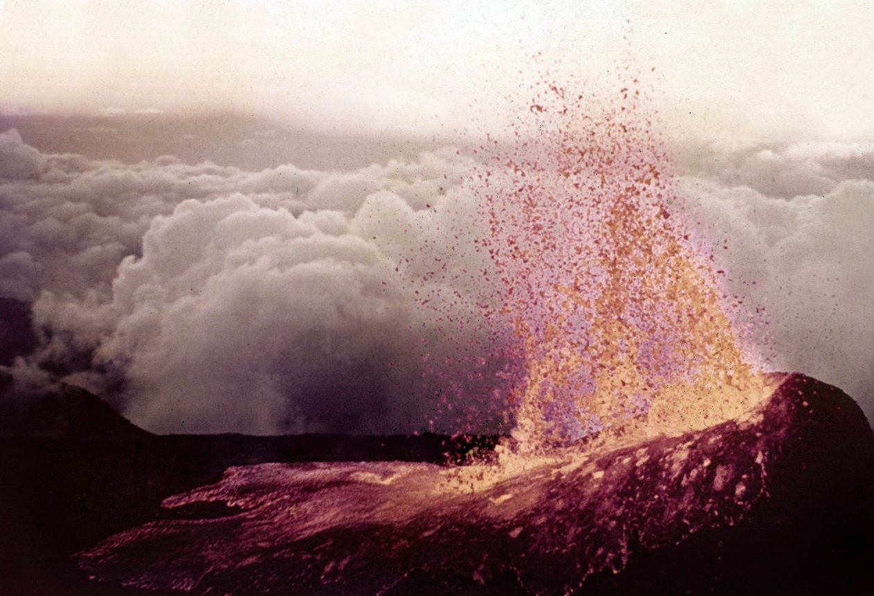 Vulkanutbrudd, Piton de la Fournaise av Unknown