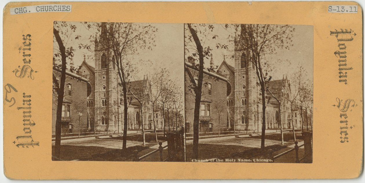 Church of the Holy Name, Chicago, ca. 1870 av American Photographer