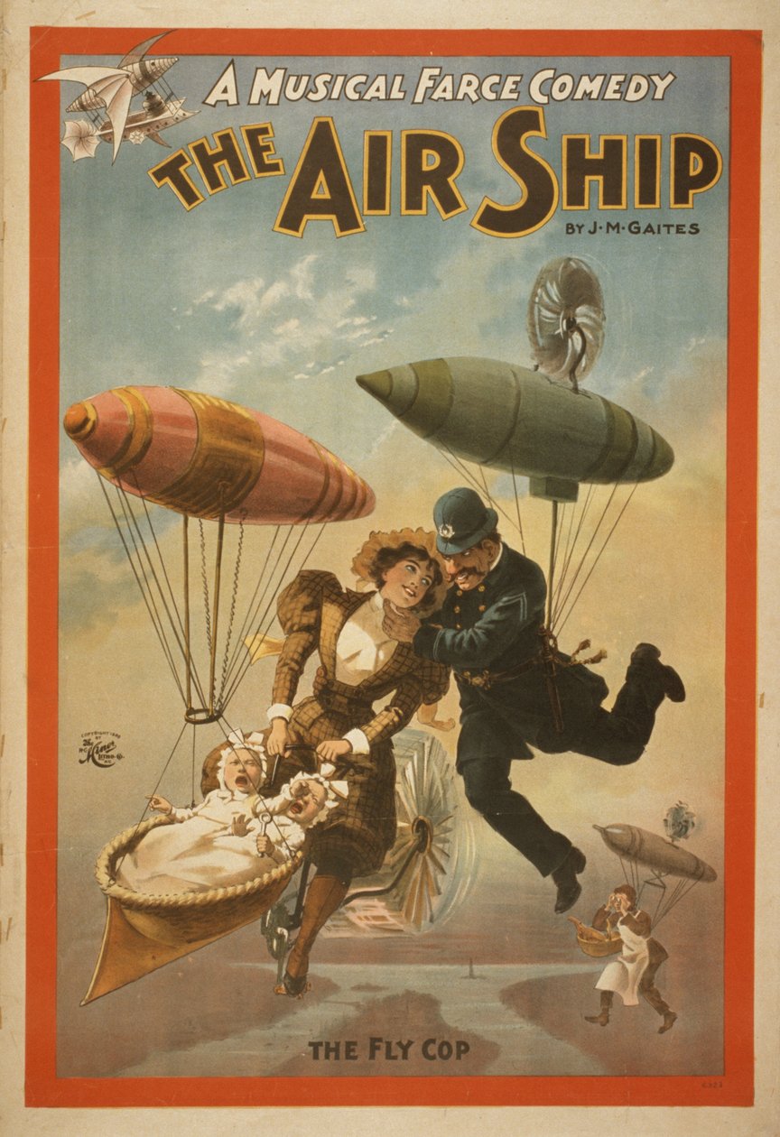 En musikalsk farsekomedie, The air ship av J.M. Gaites, 1899 av American School