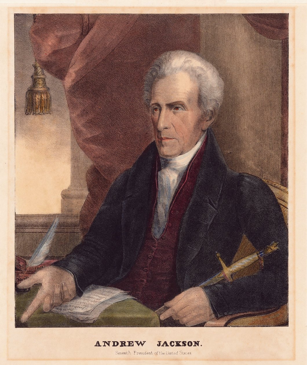 Andrew Jackson, pub. 1842 av American School