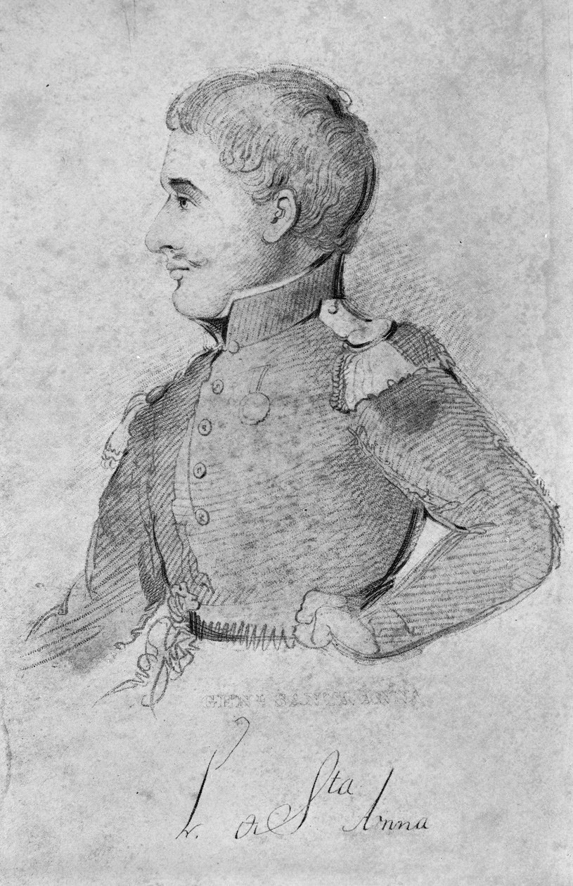 Antonio López de Santa Anna, 1837 av American School