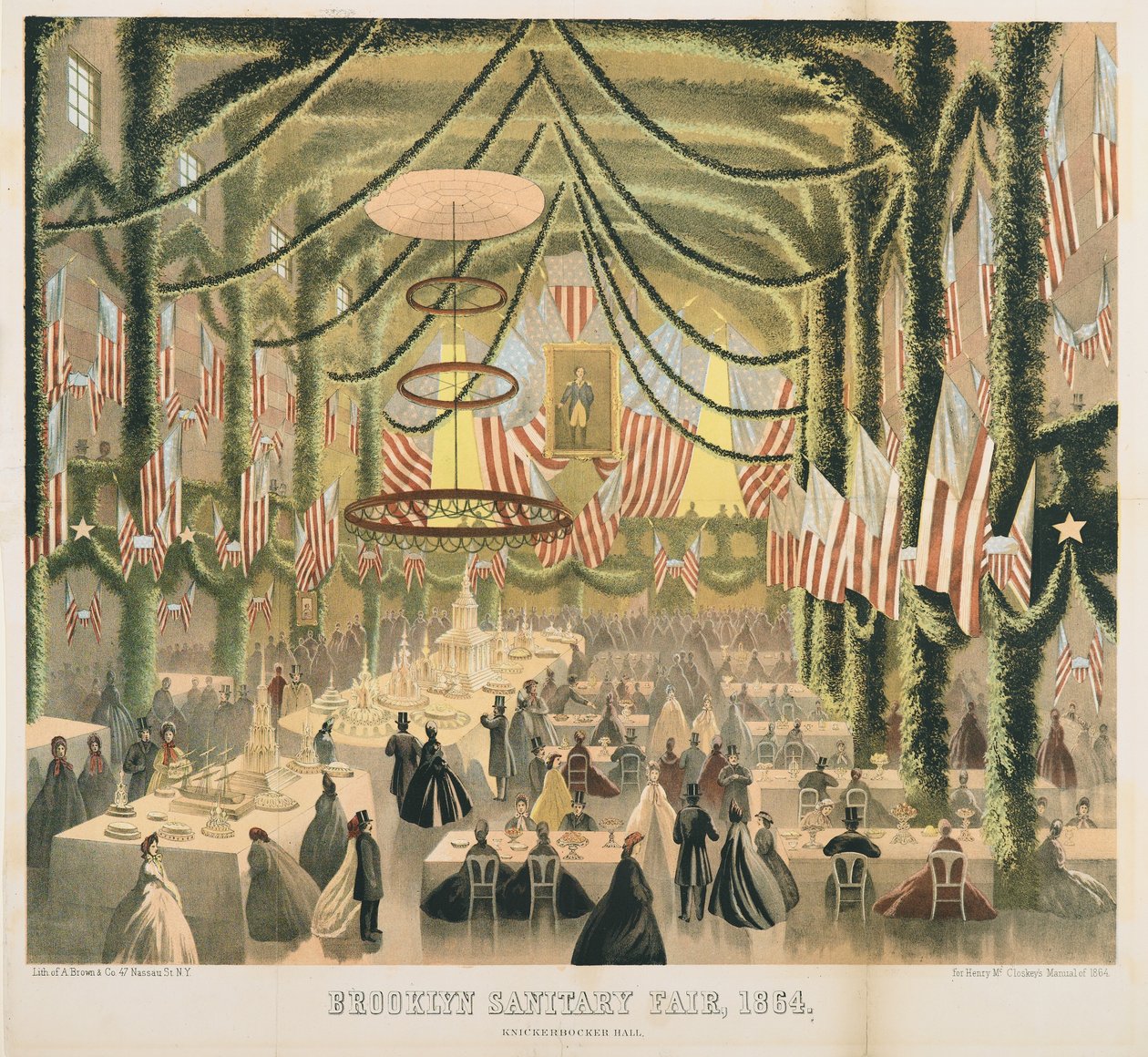 Knickerbocker Hall, Brooklyn Sanitary Fair, 1864 av American School