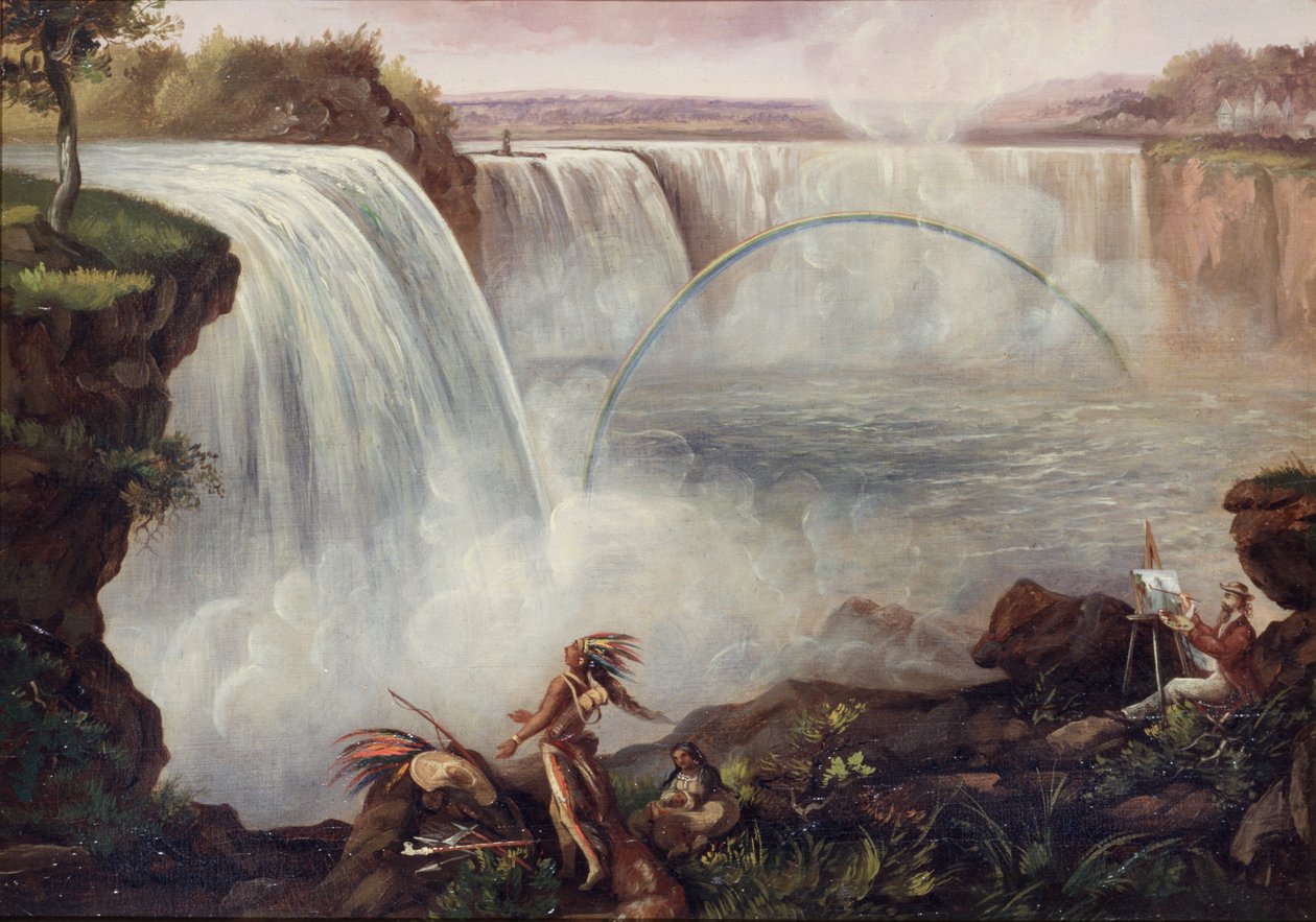 Niagara Falls, ca. 1840-50 av American School