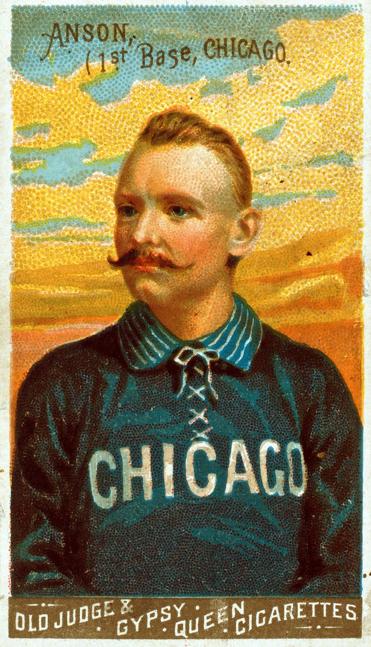 Portrett av Cap Anson, 1887 av American School