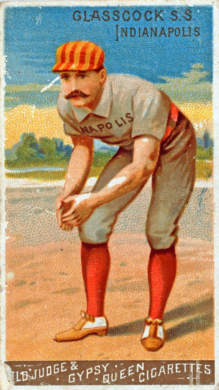 Portrett av Jack Glasscock, 1887 av American School