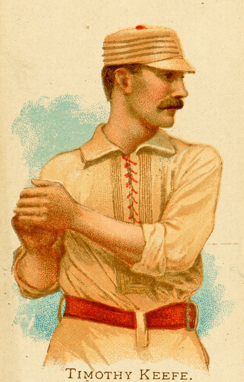 Portrett av Timothy Keefe, 1887 av American School