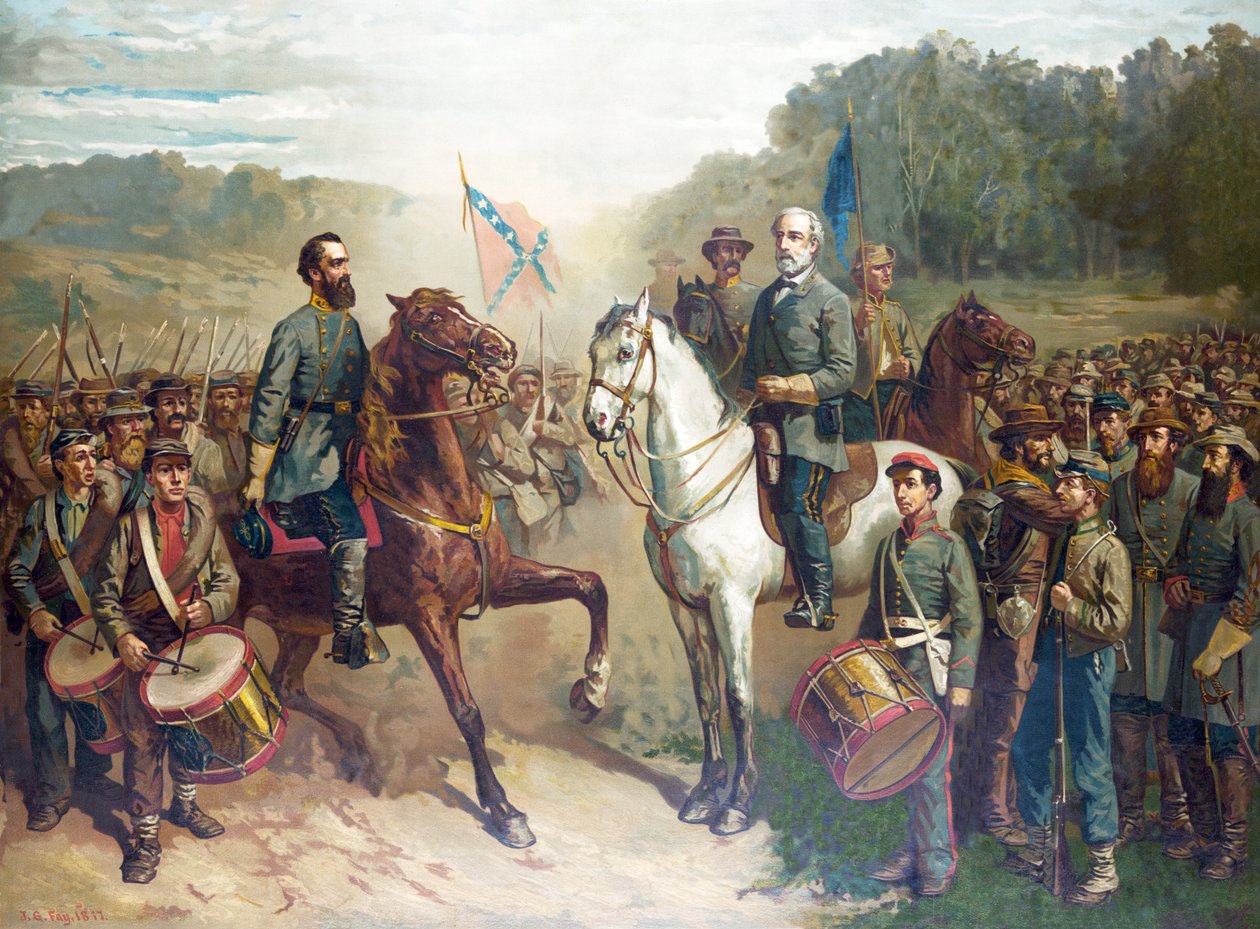 Det siste møtet mellom generalene Lee og Jackson, pub. 1879 av American School
