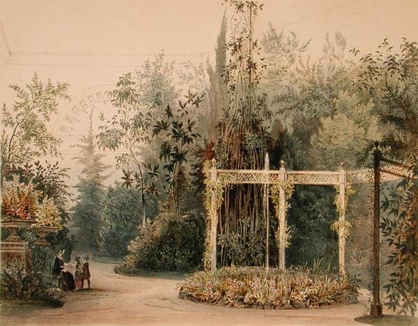 Bower i vinterhagen til Hofburg-palasset, Wien, 1852 (se 170854) av Austrian School