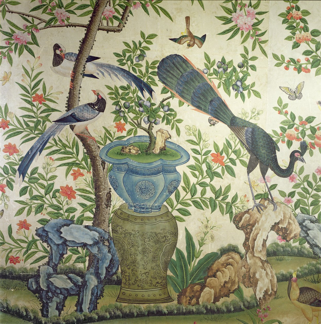 Fugletapet, ca. 1840 av Chinese School