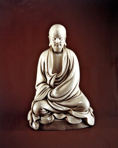 Bodhidharma (Damo), Ming-dynastiet (1368-1644) (porselen) av Chinese School