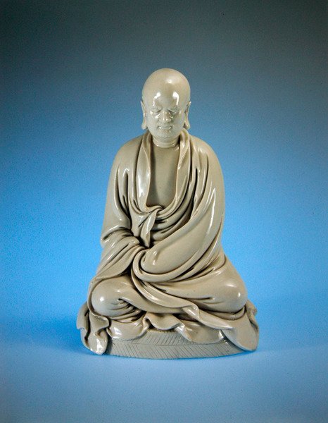 Bodhidharma (Damo), Ming-dynastiet (1368-1644) (porselen) av Chinese School