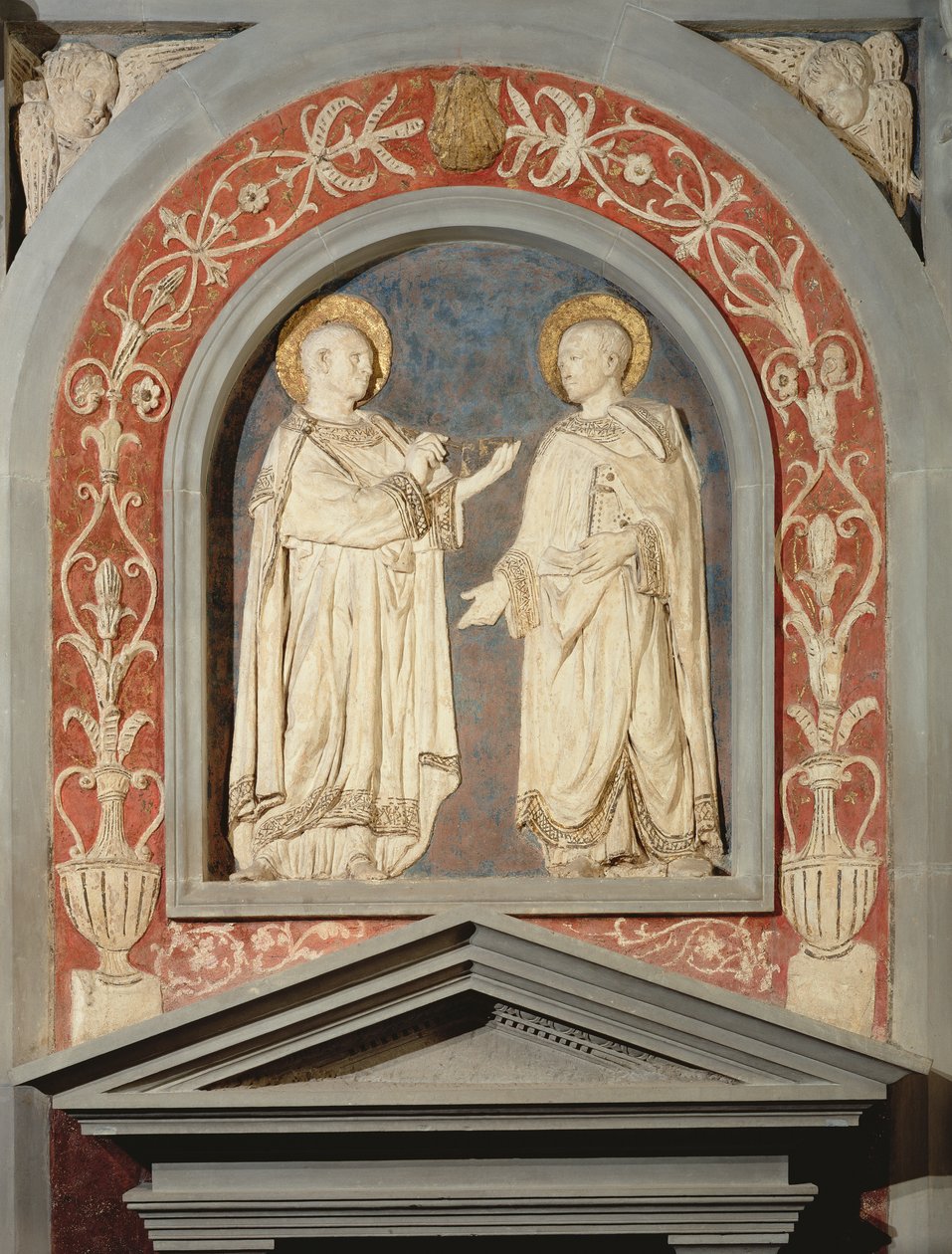 SS. Cosmo og Damian, ca. 1440 (terrakotta) av Donatello