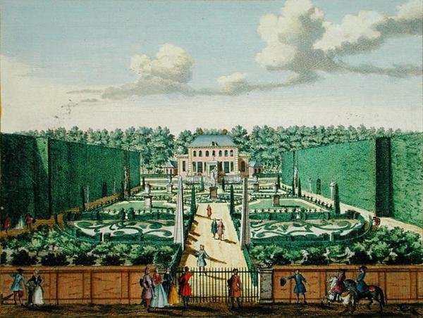 Watervliet, fra Het Zeganplant Kennemerlant, av Hendrick de Leth og Matthias Brouerius Van Nidek, utgitt ca. 1700-1730 (se også 172313, 172314) av Dutch School