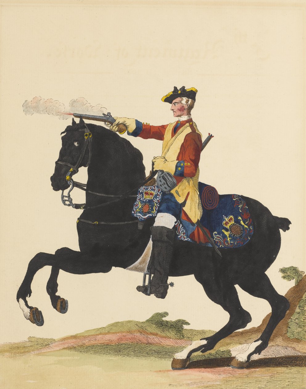 5. hesteregiment, 1742 av English School