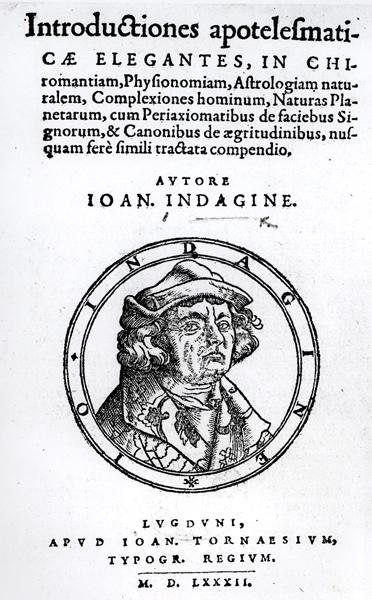 En introduksjon til det okkulte, av Johann Indagine, 1582 av English School